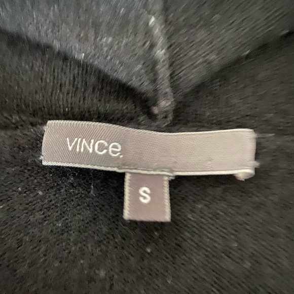 Vince Black 100% Cashmere Front Tie Cardigan. - Picture 8 of 9